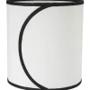 Celyn Ava Cylinder Lampskärm Ø20cm Offwhite/Svart
