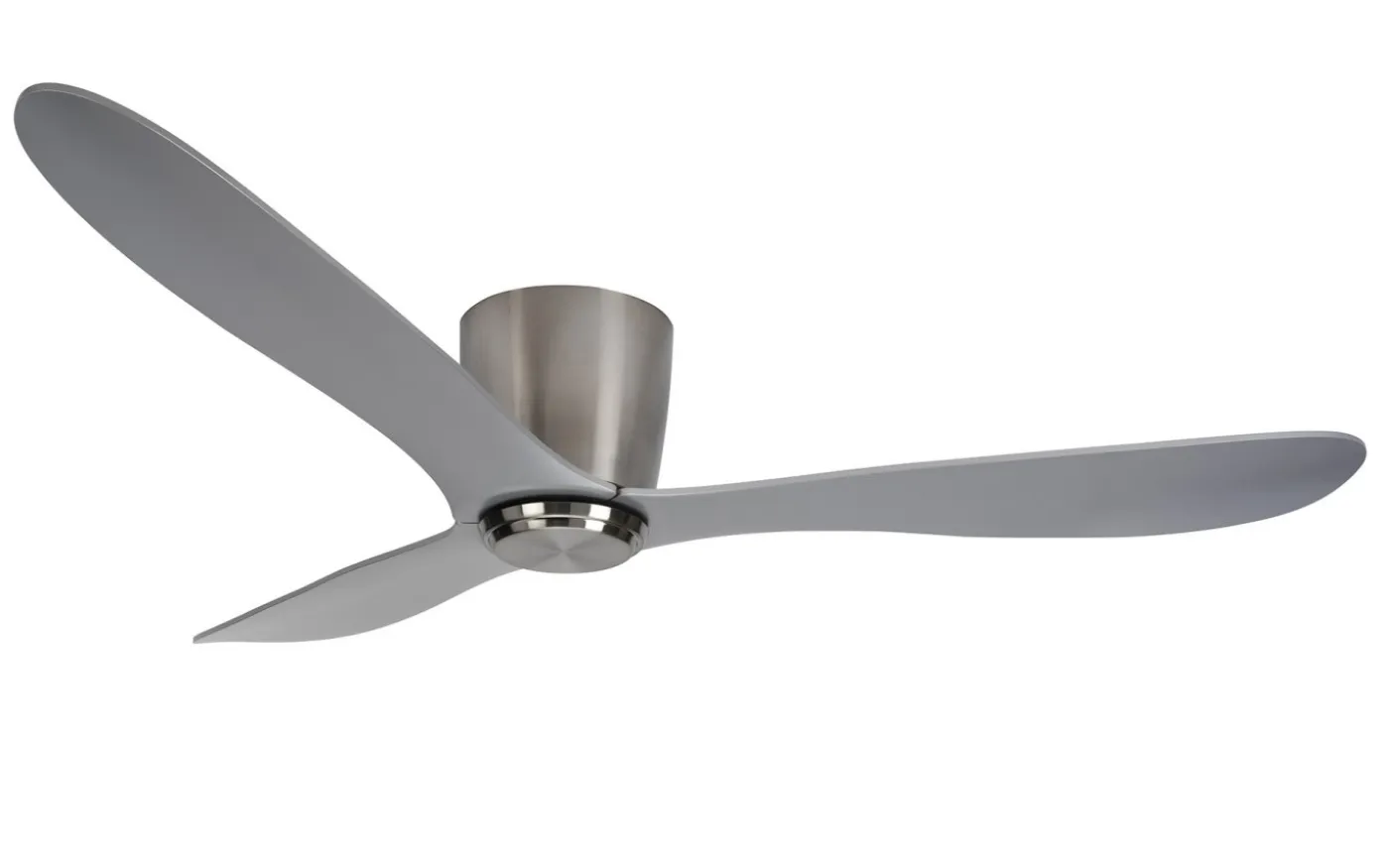 Cetus II 132cm Takfläkt Nickelfärgad Motor, Silverblad