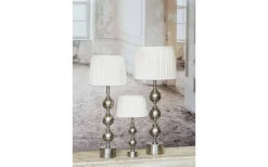 Charlotta Lampfot 66cm Silver