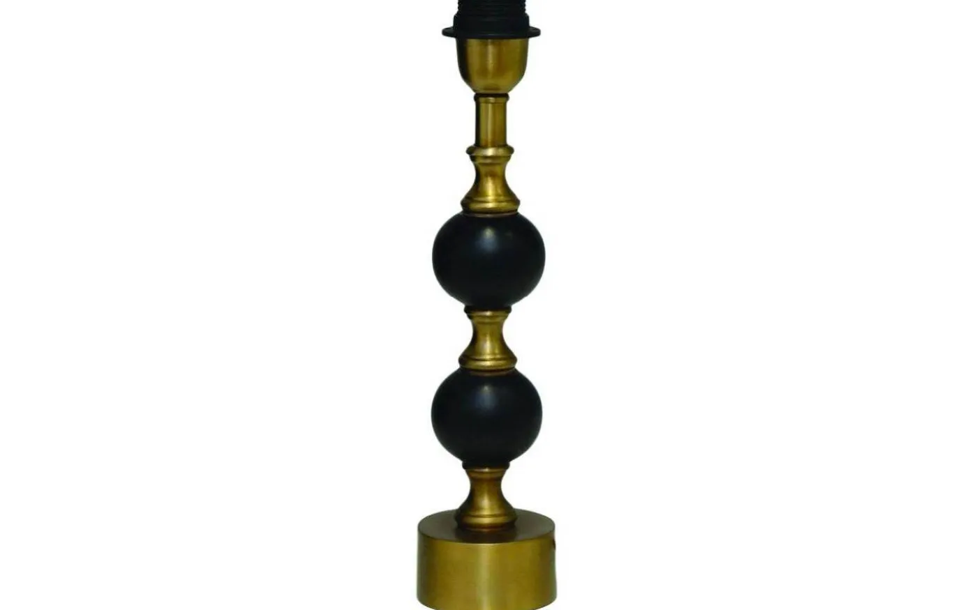 Charlotta Lampfot 30cm Svart/Antik Mässing