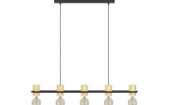 Chieveley Taklampa 89cm Svart/Gummiträ