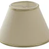 Chintz Lampskärm Ø32cm Beige med Guldprofil Matt