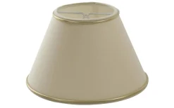Chintz Lampskärm Ø50cm Beige med Guldprofil Matt