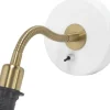 Cia Vägglampa E14 Vit/Mässing