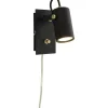 Cilindro Vägglampa LED 6W 3000K Svart/Matt Mässing