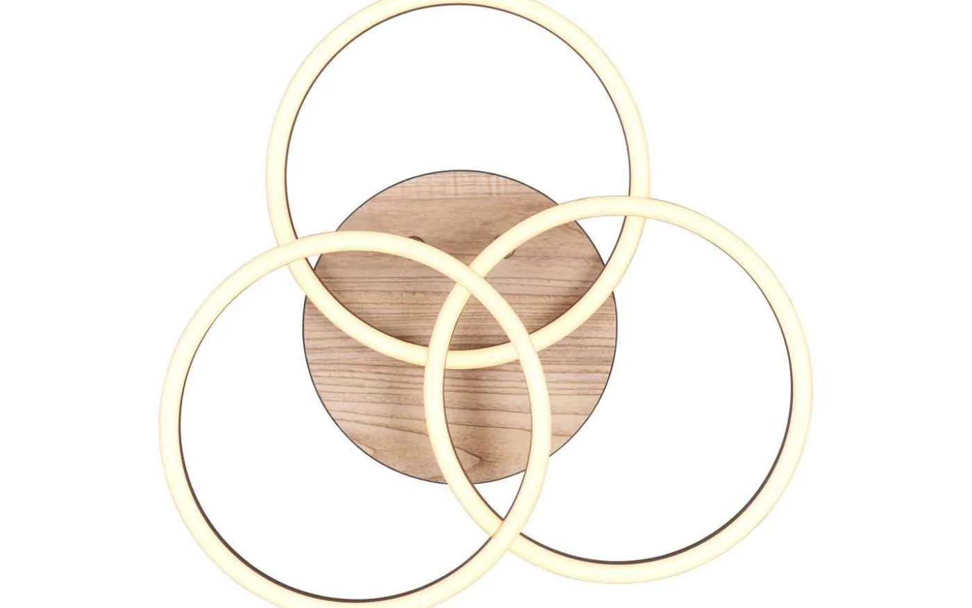 Circle Plafond LED träimitation/mattsvart