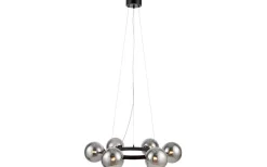 Circle Taklampa 71cm 6L Svart/Rök