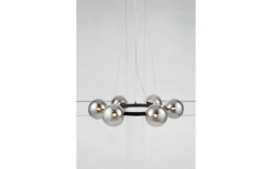 Circle Taklampa 71cm 6L Svart/Rök