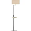 Claas Golvlampa E27 borstat stål