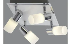Clapton Spotlight LED 4-delad fyrkantig krom