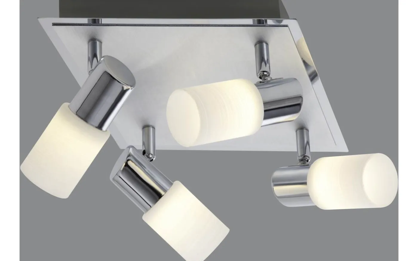 Clapton Spotlight LED 4-delad fyrkantig krom