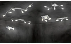 Clapton Spotlight LED 4-delad krom
