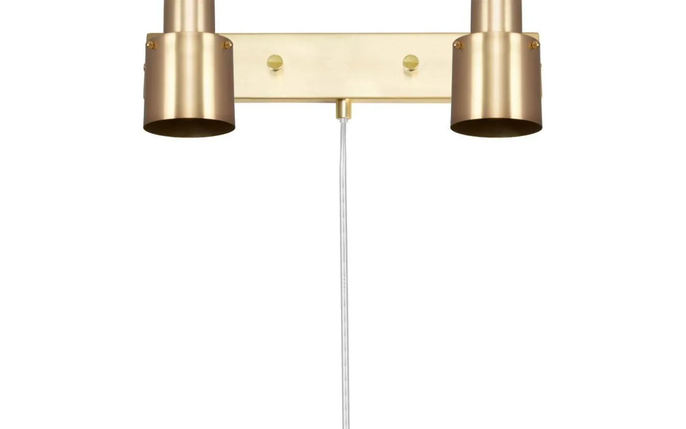 Clark Vägglampa 2L 36cm Borstad Mässing
