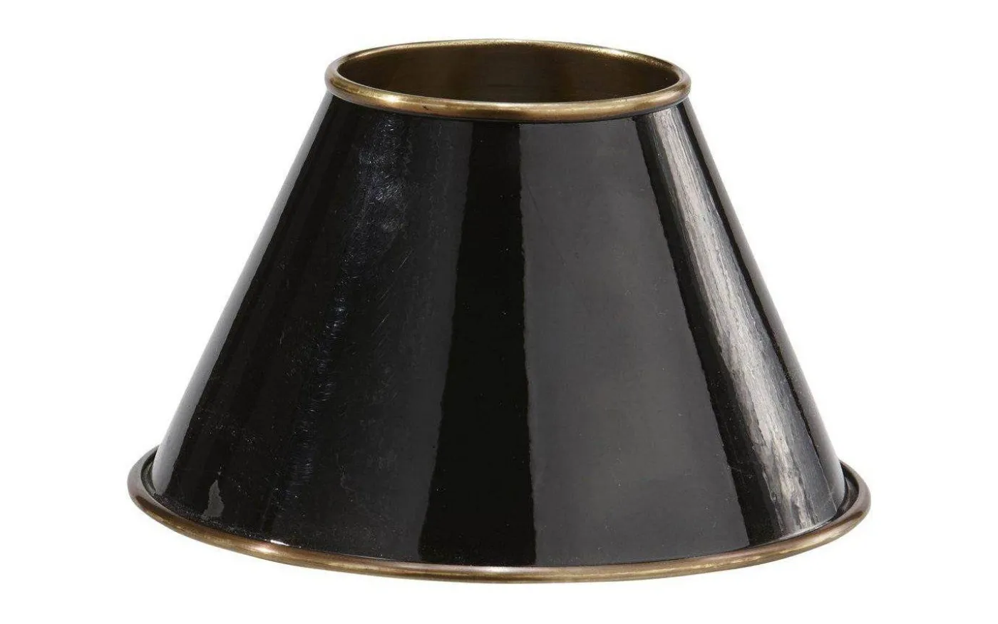 Classic Metallskärm Ø22cm Svart/Antikmässing