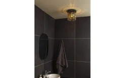 Claudia Plafond 20cm Svartkrom/Rök IP23