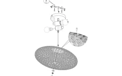 Clemente Kristallplafond 35cm Krom