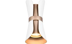 Coat Vägglampa 2xGU10 matt vit/kaffebrun