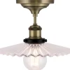 Cobbler Plafond 25cm E27 Antikmässing/Klar