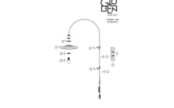 Cobbler Vägglampa 150cm Klar