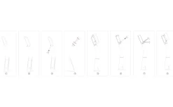 Cognoli Skrivbordslampa med Klocka 51cm LED 5000K 4,4W Vit