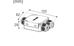 Comfort Quick Outdoor Spotlight LED GU10 3000K 5,8W Vit IP23