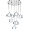 Conessa Taklampa 58cm GU10 LED 3000K 10x3W Krom