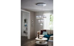 Conessa Taklampa 58cm GU10 LED 3000K 10x3W Krom