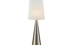 Conus Bordslampa 64cm Satin Nickel/Offwhite