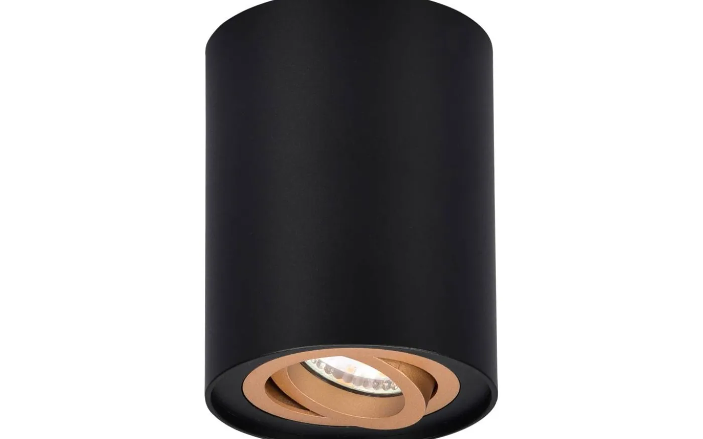 Cookie Takspotlight 1-del GU10 svart/guld