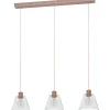 Copley Taklampa 90cm 3L Roséguld