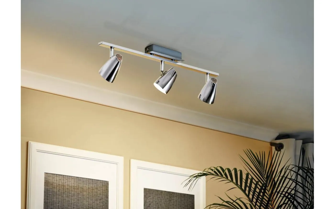 Corbera Takspotlight 59cm GU10 LED 3000K 3x2,8W Krom
