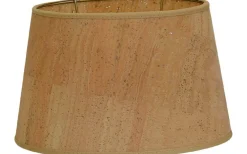 Cork Oval Lampskärm 20cm Transparent Natur
