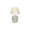 Cornelia Bordslampa 42cm Silver/Vit