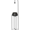 Cornelia Golvlampa med blomkruka 140cm Svart