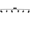 Correct Takspotlight 124cm 6xGU10 Svart