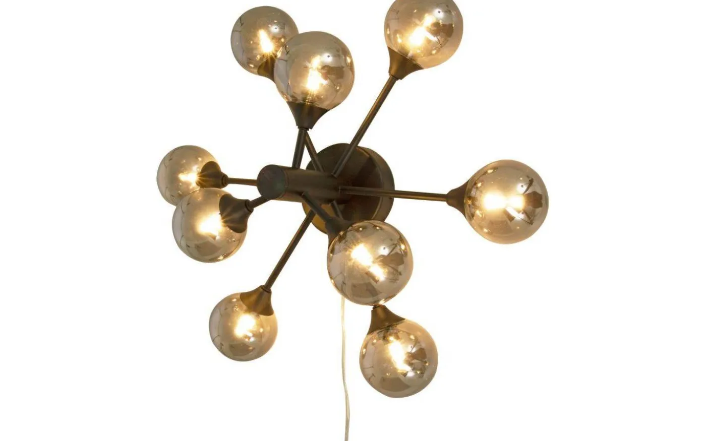 Cosmos Plafond/Vägglampa 53cm Svart/Rök