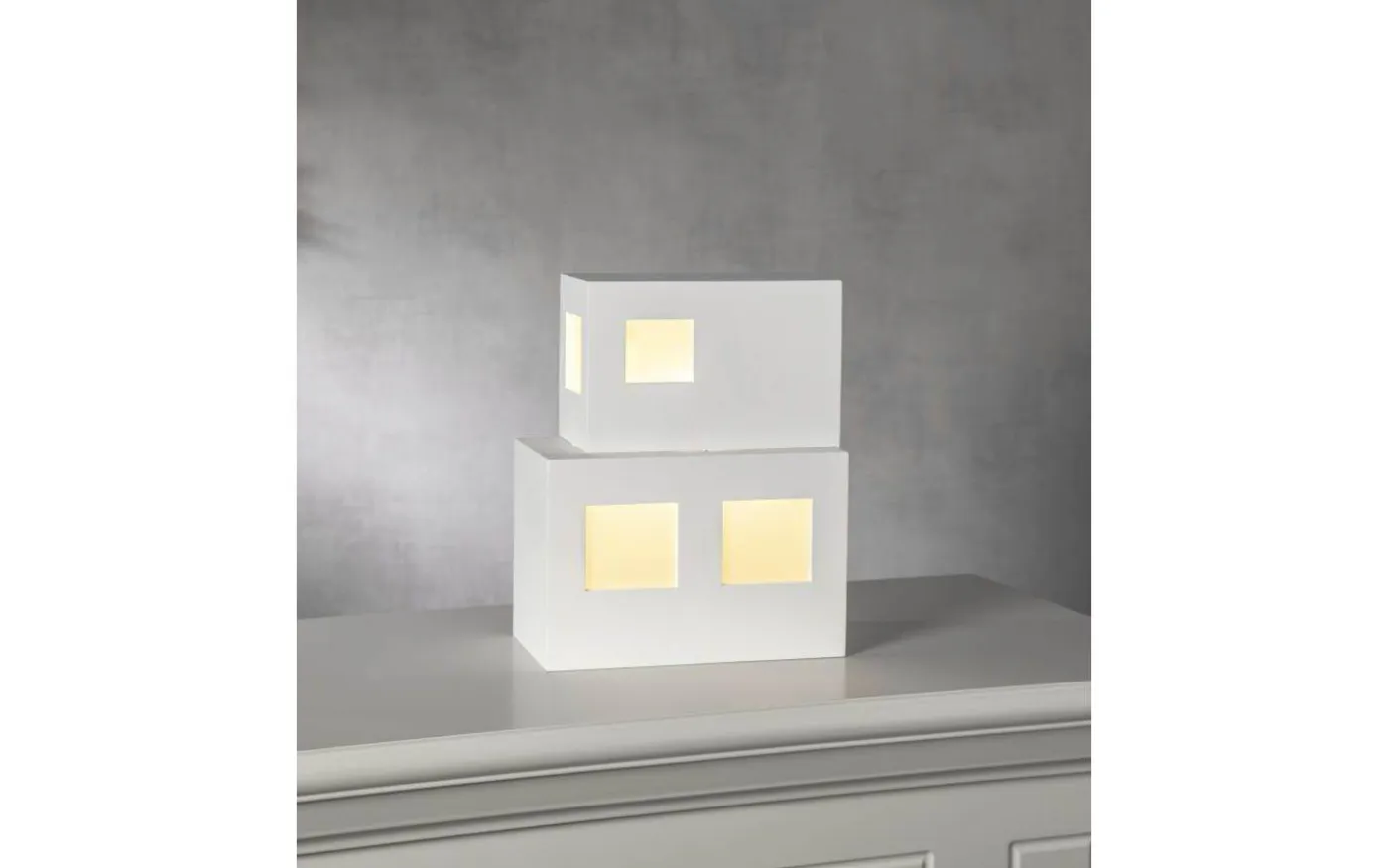Cube Bordslampa E14 25cm Vit