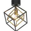 Cubes Plafond 33cm Svart/Matt Mässing