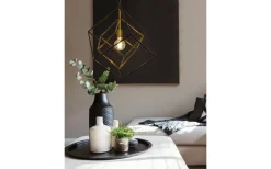 Cubes Taklampa 54cm Svart/Mässing