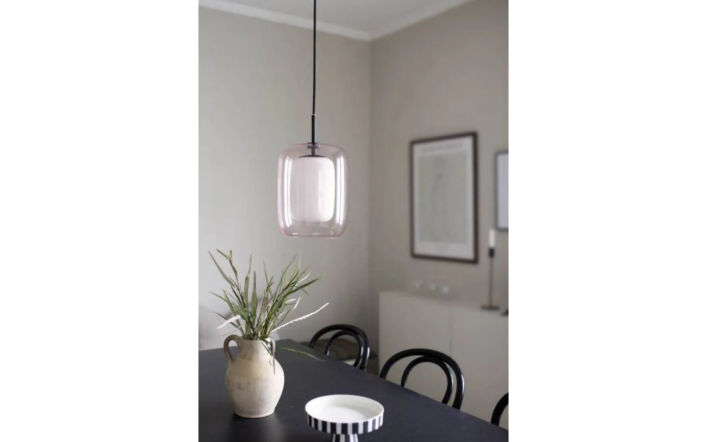 Cuboza Fönsterlampa 20cm Persika/Vit