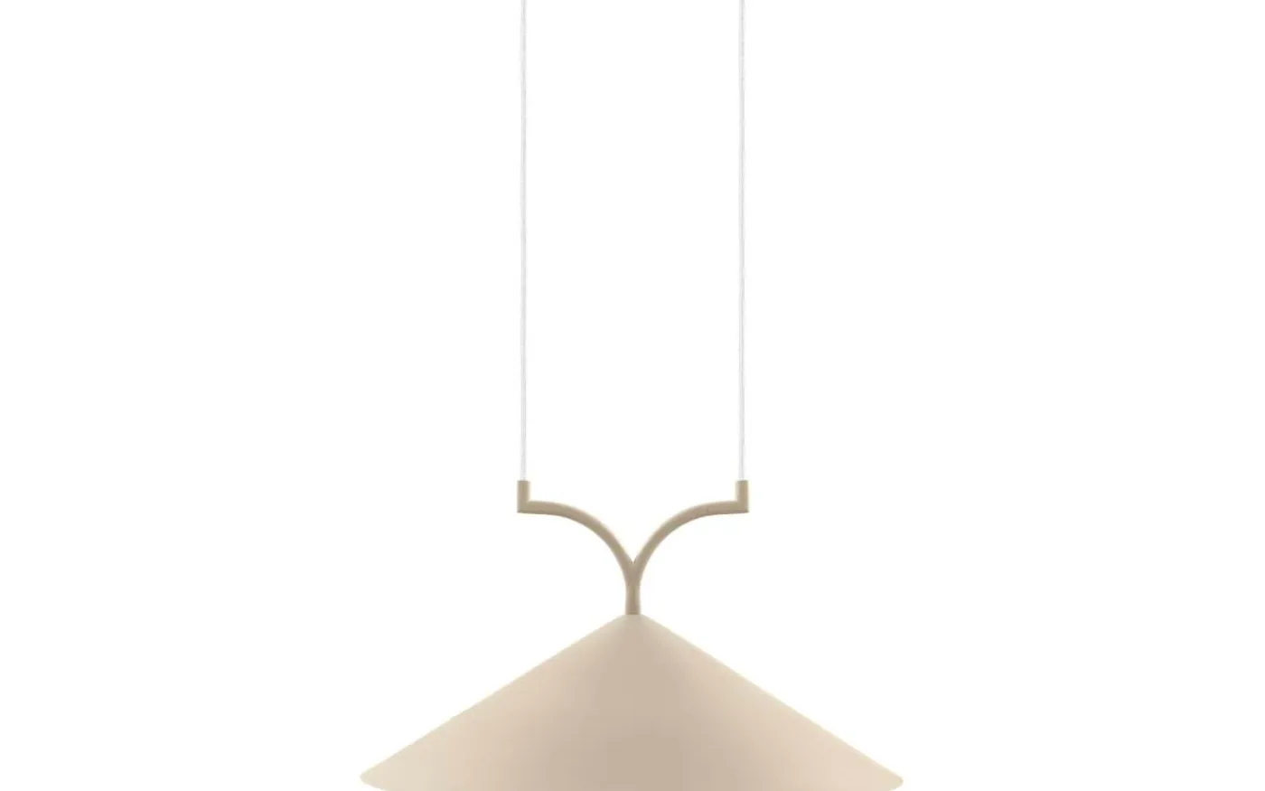 Curve Taklampa 50cm Beige