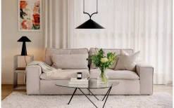 Curve Taklampa 50cm Svart