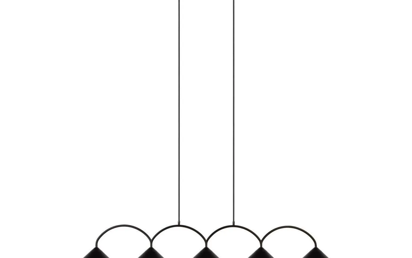 Curve Taklampa 165cm Svart