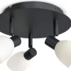 Cut Takspotlight 31,5cm Svart/Opalglas