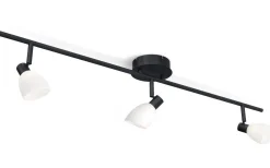 Cut Takspotlight 100cm Svart/Opalglas
