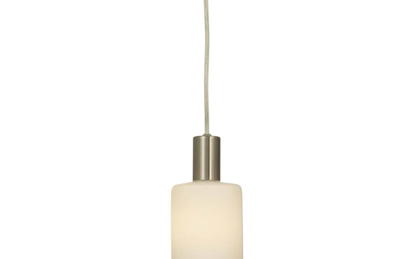 Cylinder Fönsterlampa 9cm Stål/Opal