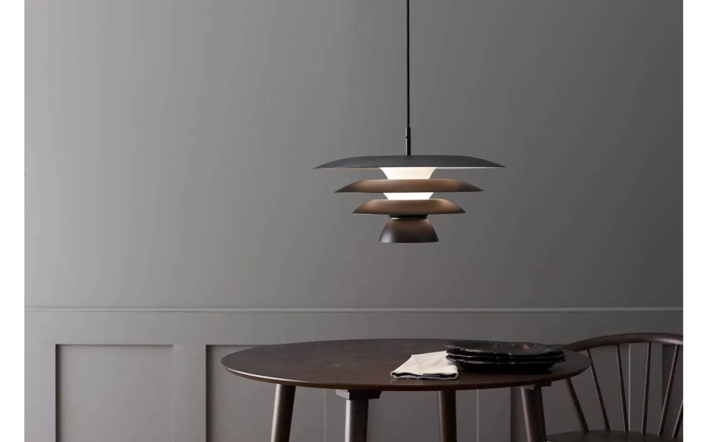 Da Vinci Taklampa 43cm Svart