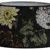 Dahlia Noir Lampskärm Oval 20cm Svart