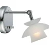 Dallas Vägglampa Krom/Opal