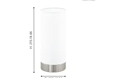 Damasco Bordslampa 22cm Nickel
